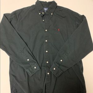 Men’s Large Ralph Lauren “Blake” Black Button up
